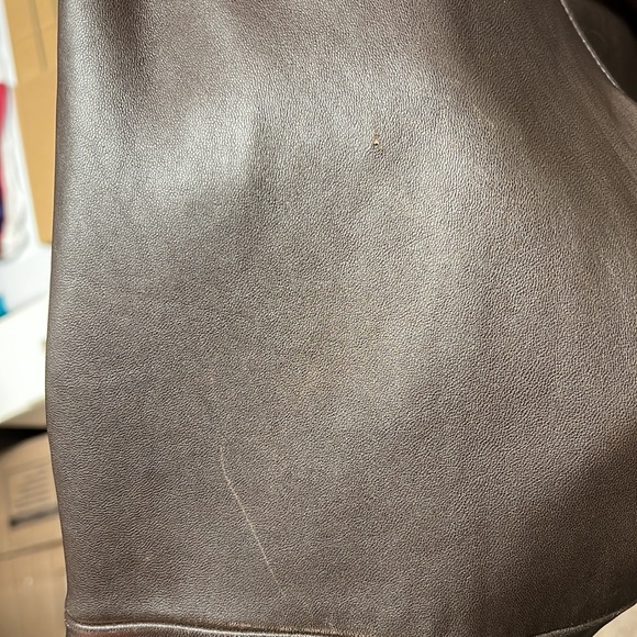 Men’s Brown Leather Jacket with removable Liner - Picture 6 of 12